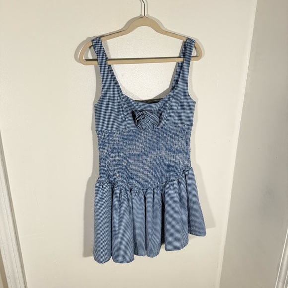 NWT Anthropologie Maeve Smocked Rosette Drop-Waist Mini Dress - Picture 3 of 9